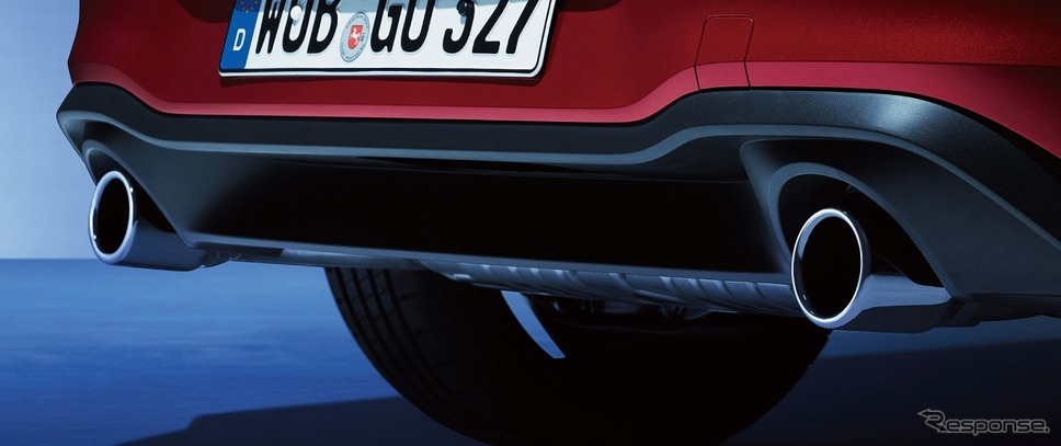 VW ゴルフ GTI クロームツインエキゾーストパイプ《写真提供 フォルクスワーゲングループジャパン》