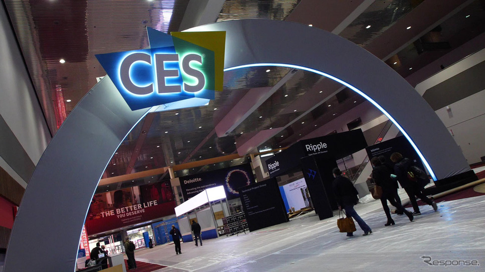 LVCCCentral Hallに接地されたCESのシンボルアーチ《photo by CTA》