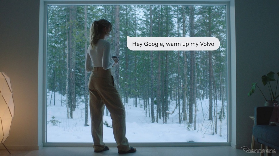 ボルボカーズの「Google アシスタント」対応デバイスと直接連携するサービスのイメージ《photo by Volvo Cars》