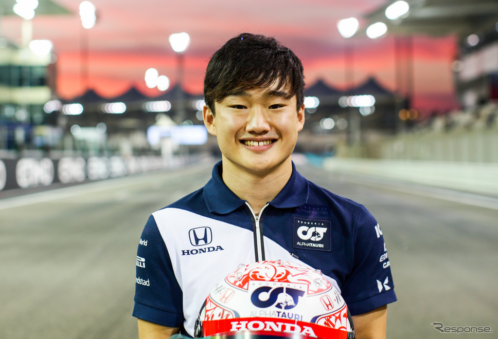 2022年、F1参戦2年目を迎える角田裕毅(写真は2021年F1最終戦アブダビGP)。《Photo by AlphaTauri / Red Bull》