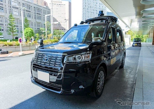 自動運転システムを搭載したJPN TAXIの車両イメージ《画像提供 損害保険ジャパン》
