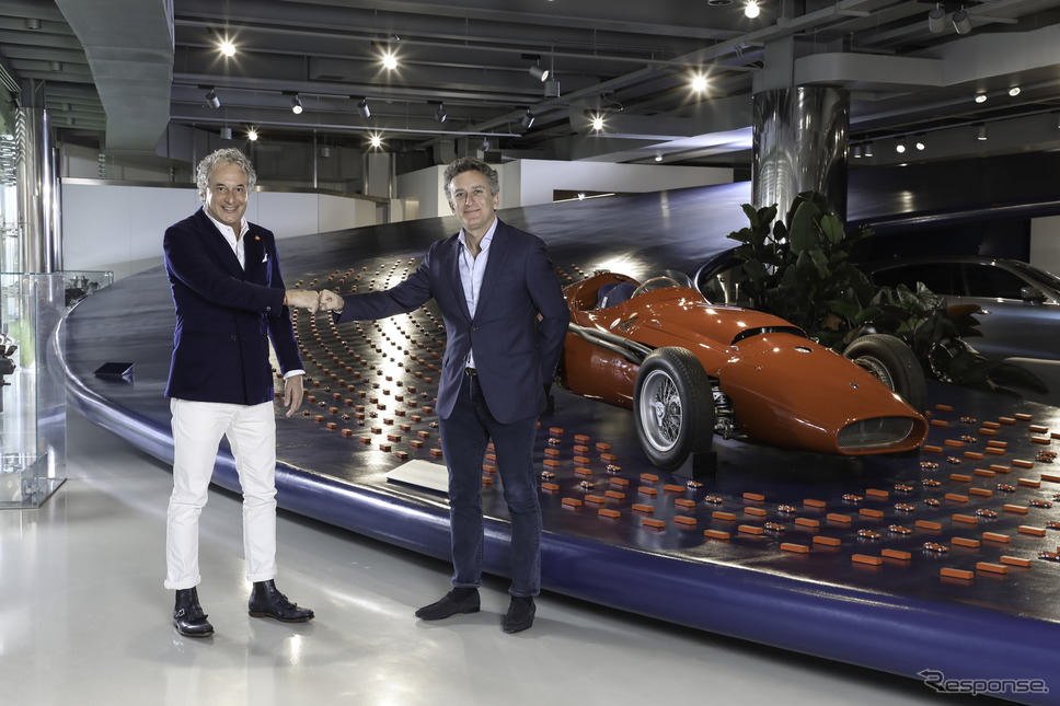マセラティのダヴィデ・グラッソCEOとフォーミュラEのアレハンドロ・アガグ創設者兼会長《photo by Maserati》