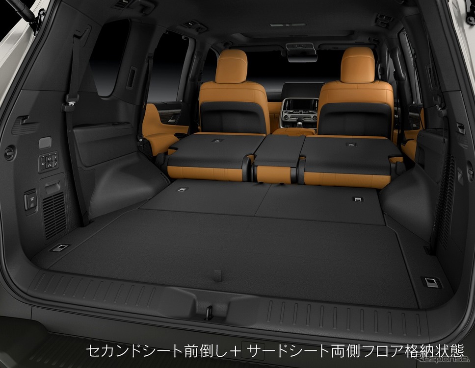 レクサス LX600 7人乗りラゲージスペース（セカンド、サードシート収納時）《写真提供 トヨタ自動車》