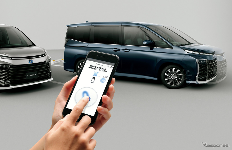 トヨタ ノア、ヴォクシー新型に採用されたリモートパーク機能《写真提供 トヨタ自動車》