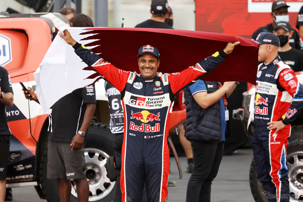 アルアティアにとっては通算4回目のダカール制覇。《Photo by Red Bull》