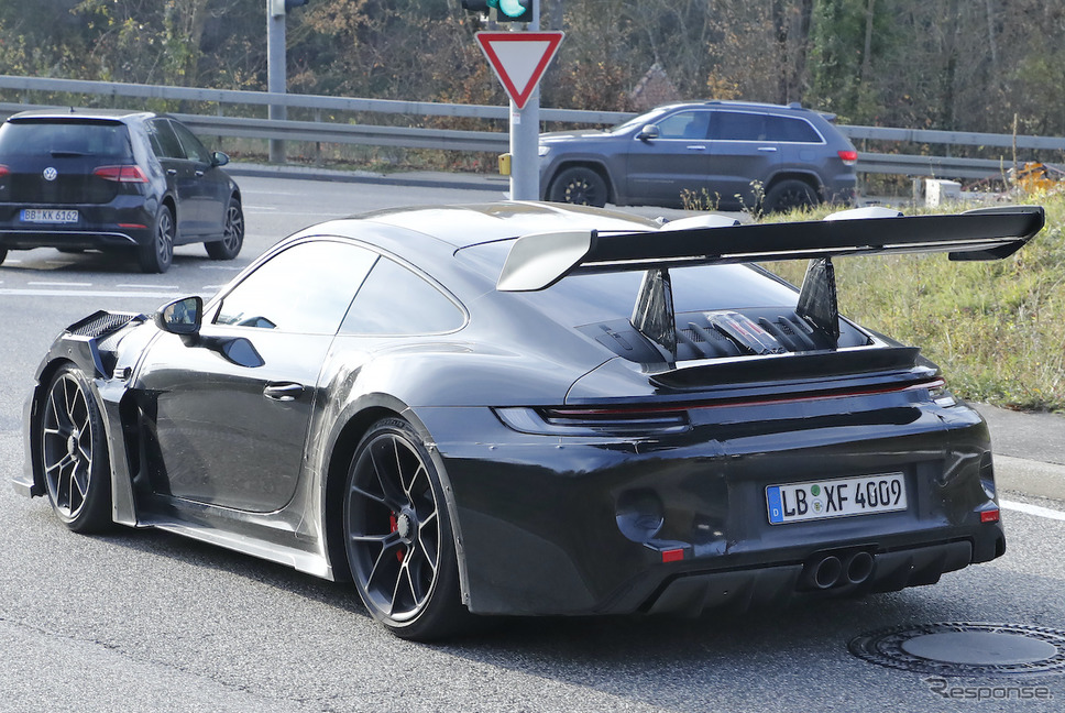 ポルシェ 911 GT3 RS 新型プロトタイプ(スクープ写真)《APOLLO NEWS SERVICE》