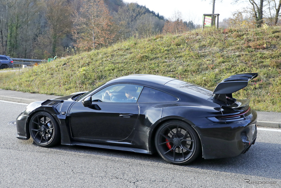 ポルシェ 911 GT3 RS 新型プロトタイプ(スクープ写真)《APOLLO NEWS SERVICE》