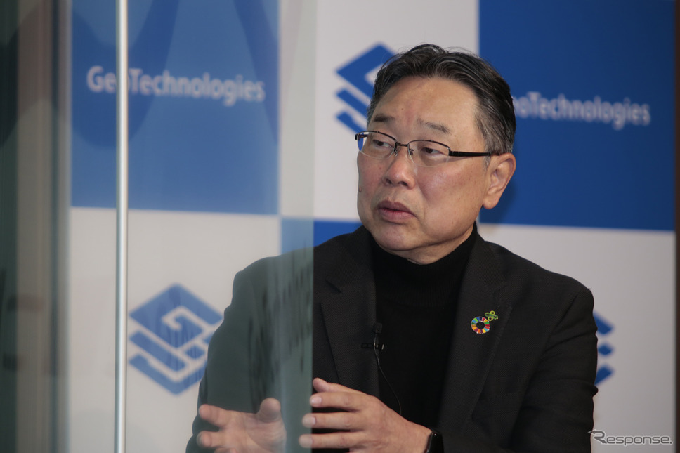 ジオテクノロジーズ 杉原博茂 代表取締役社長 CEO《写真撮影 豊崎淳》