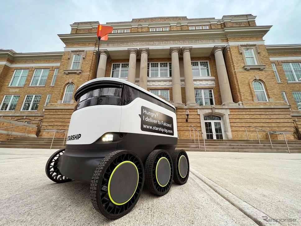 スターシップの自律走行ロボット車両《写真提供 グッドイヤー》