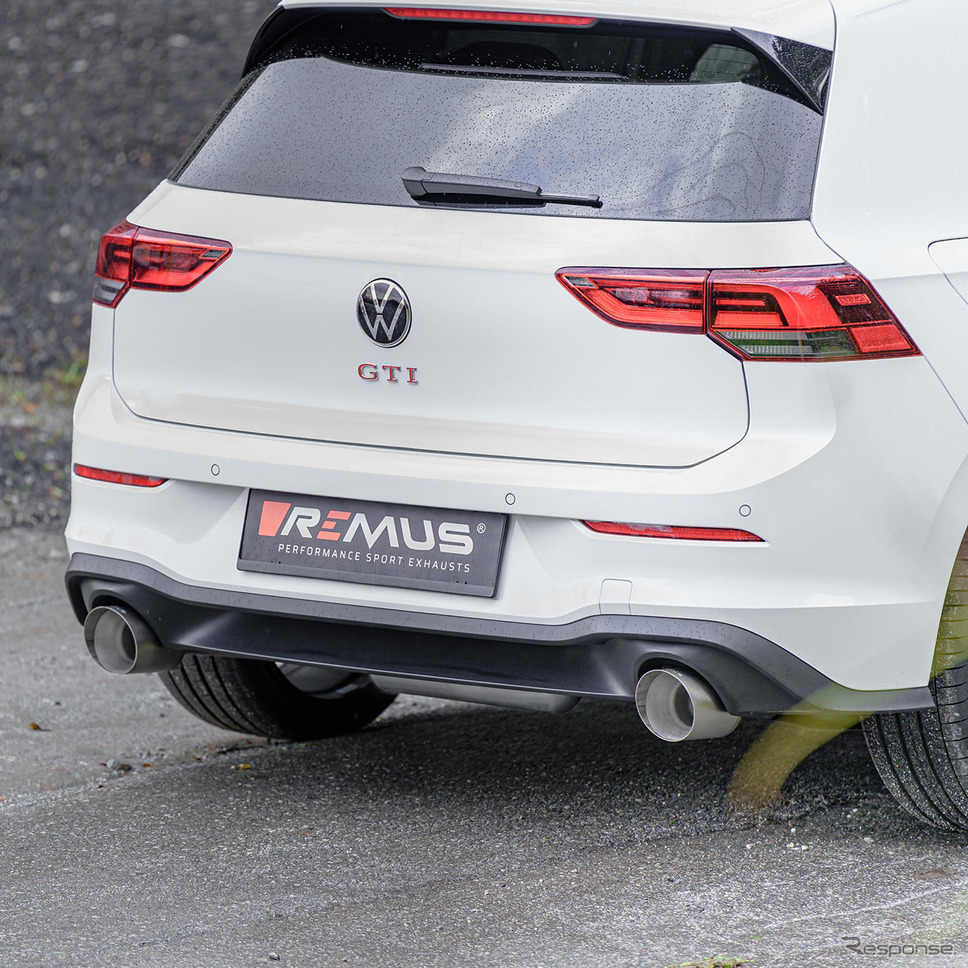 レムス VW ゴルフ GTI新型用マフラー《写真提供 阿部商会》