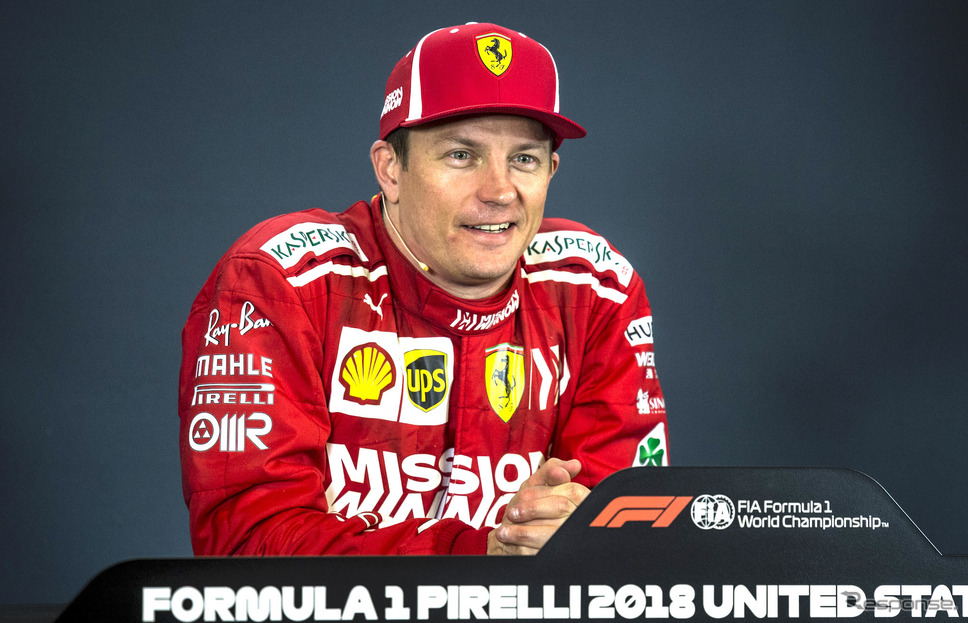 F1を引退し、新たな挑戦を開始するキミ・ライコネン(写真はF1での最後の優勝となった2018年アメリカGP=当時フェラーリ)。《Photo by Ferrari》