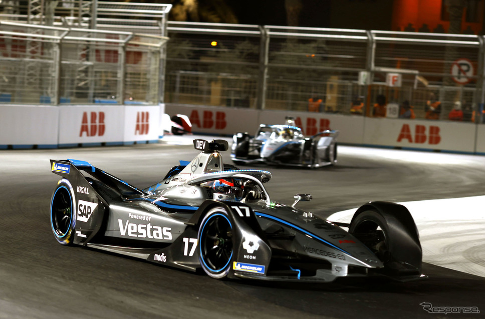優勝した#17 デ・フリーズ(メルセデス)。《Photo by Formula E》