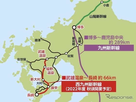 開業予定区間:武雄温泉〜長崎間《画像提供 JR九州》