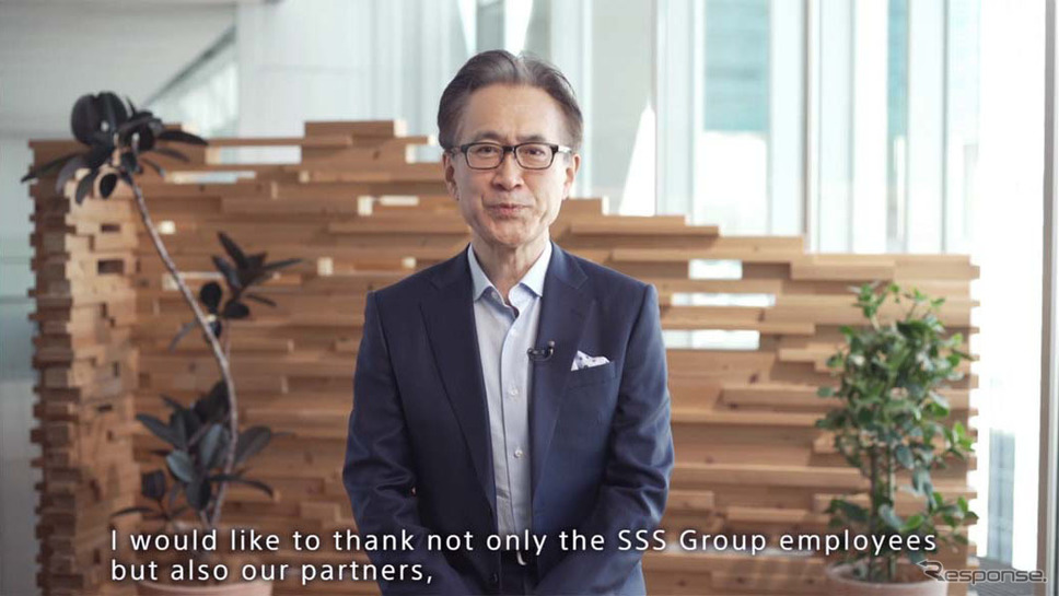 ソニーグループの吉田憲一郎社長からビデオメッセージが届けられた《写真提供 ソニーセミコンダクタソリューションズ》