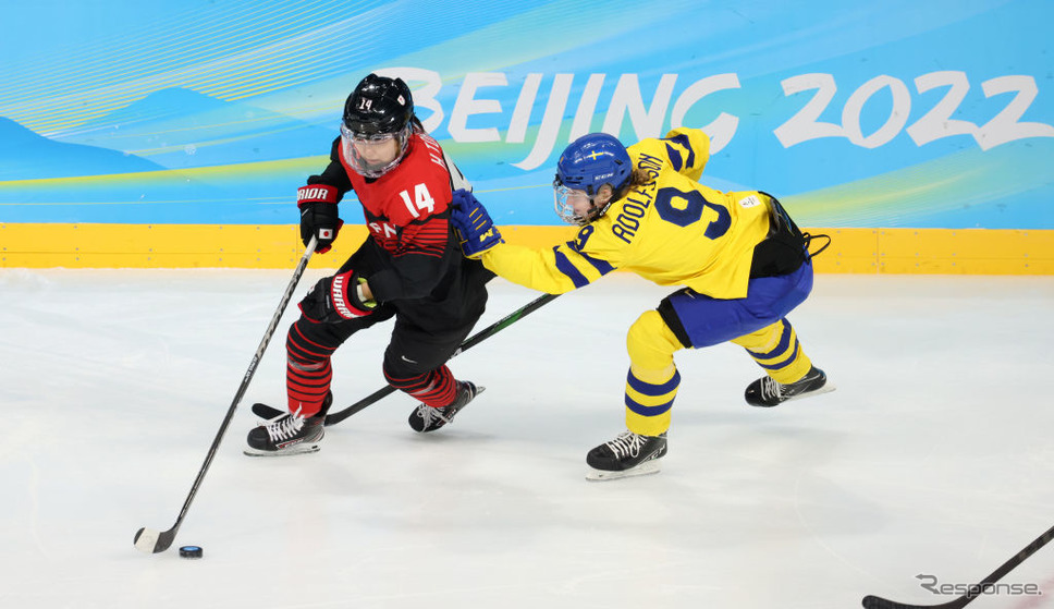 北京オリンピック、ホッケー女子、日本×スウェーデン(2月3日)《Photo by VCG/VCG via Getty Images/ゲッティイメージズ》