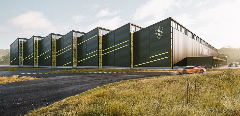 ケーニグセグのスウェーデン本社工場の拡張工事の完成イメージ《photo by Koenigsegg》