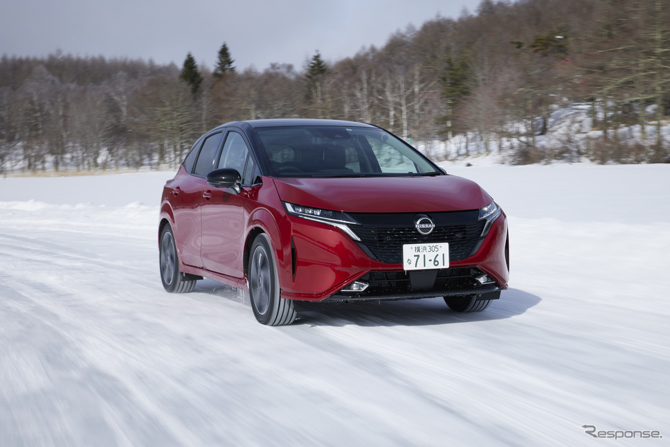 日産 e-POWER 4WD 試乗　ノート AURA 2WD《写真撮影 日産自動車》