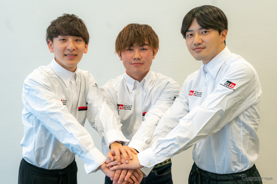 左から大竹直生、小暮ひかる、山本雄紀の各選手。《Photo by TOYOTA》