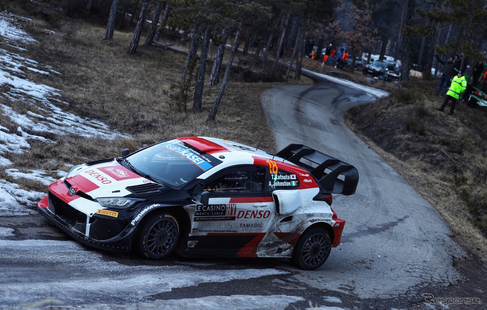 2022年WRC開幕戦モンテカルロを走る#18 勝田貴元(トヨタ GRヤリス Rally 1)。《Photo by TOYOTA》