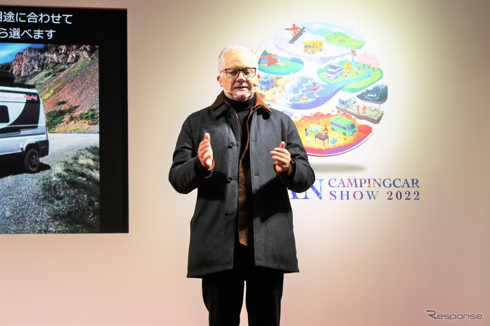FCAジャパン代表取締役社長のポンタス・ヘグストロム氏(ジャパンキャンピングカーショー2022)《写真撮影 内田俊一》