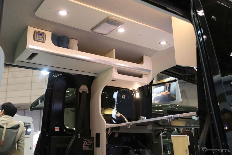 岡モータースのミニチュアクルーズを装備したアトレー新型(ジャパンキャンピングカーショー2022)《写真撮影 中尾真二》
