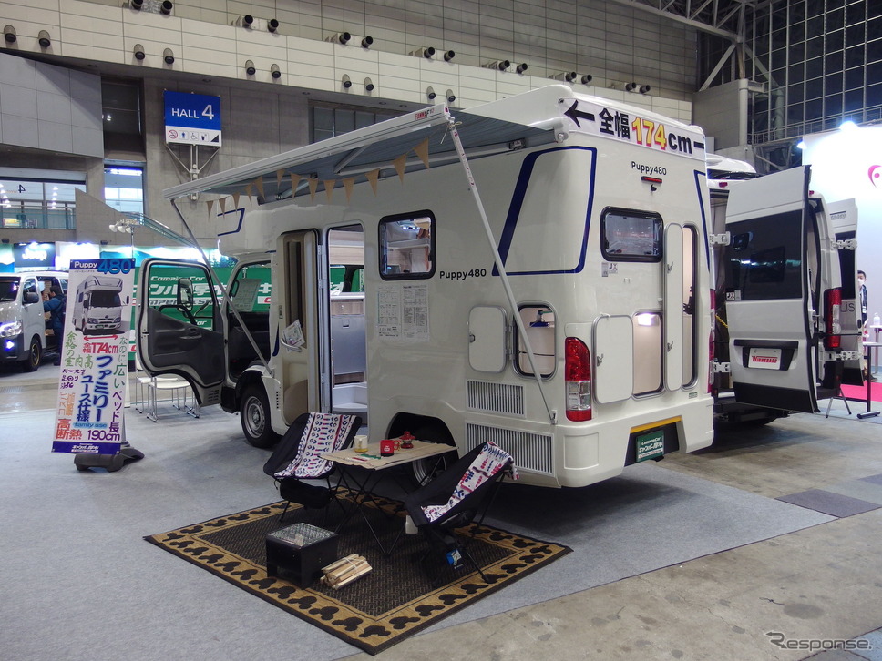 キャンパー厚木Puppy480(ジャパンキャンピングカーショー2022)《写真撮影 高木啓》