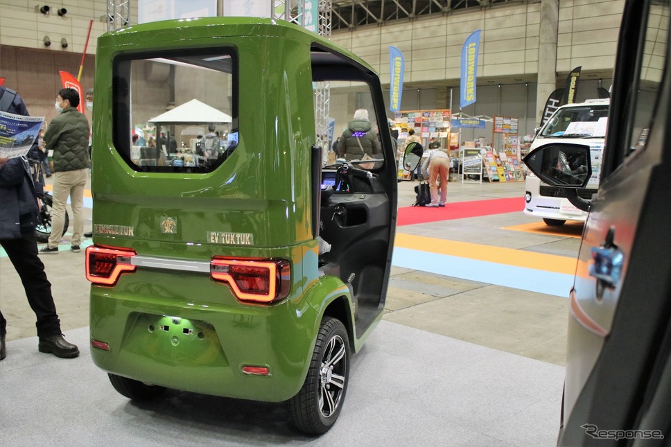 ビークルファン EVトゥクトゥク(ジャパンキャンピングカーショー2022)《写真撮影 内田俊一》