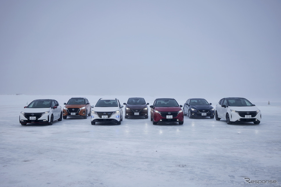 日産自動車「氷上試乗会」《写真提供 日産自動車》