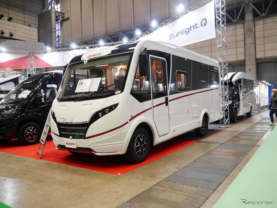 DETHLEFFS GT16(東和モータース)出展車価格1402万5000円 スタイルは異なるがこれもデュカトベース《写真撮影 中村孝仁》