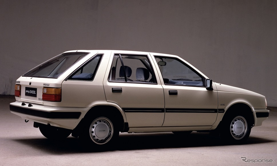 ヒョンデ・エクセル(1986年)《photo by Hyundai》