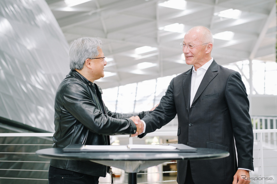 戦略的提携を結んだNVIDIAとジャガー・ランドローバーのCEO《photo by Jaguar Land Rover》