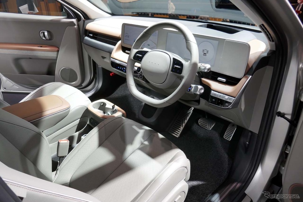 アイオニック5の運転席周り。オーディオにはBOSEが搭載されていた《写真撮影 会田肇》