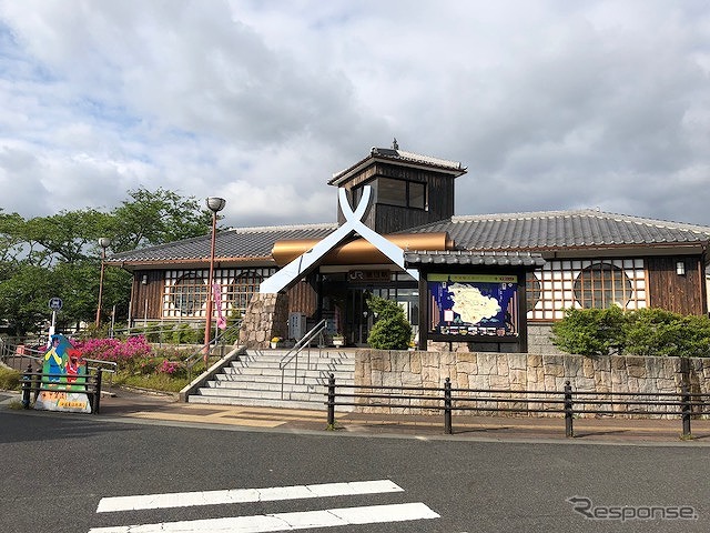 油日駅《写真提供 滋賀県草津線複線化促進期成同盟会》