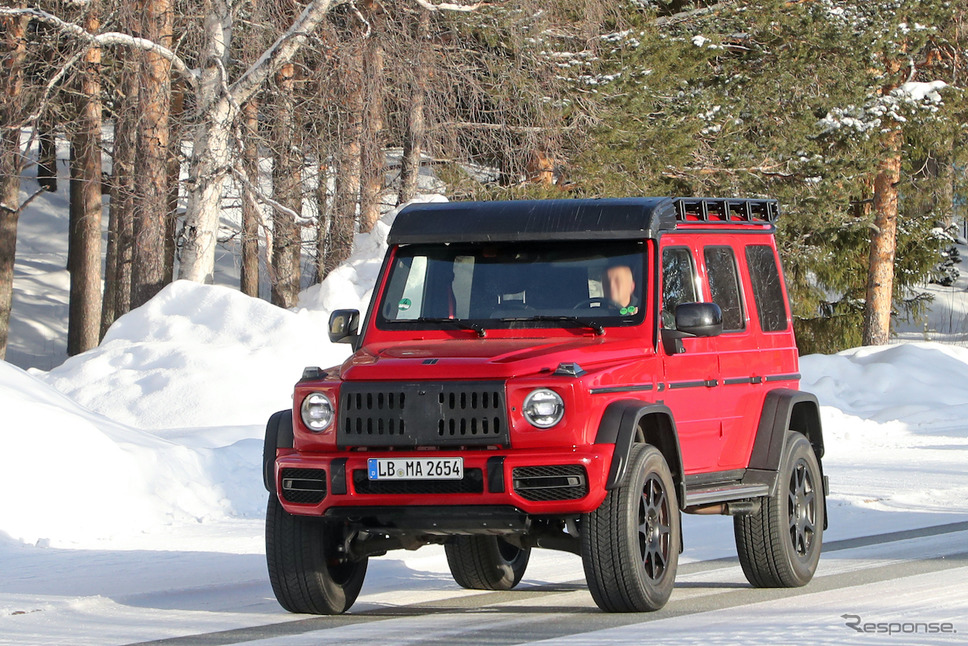メルセデス AMG G500/G550 4×4スクエアード 後継モデル(スクープ写真)《APOLLO NEWS SERVICE》