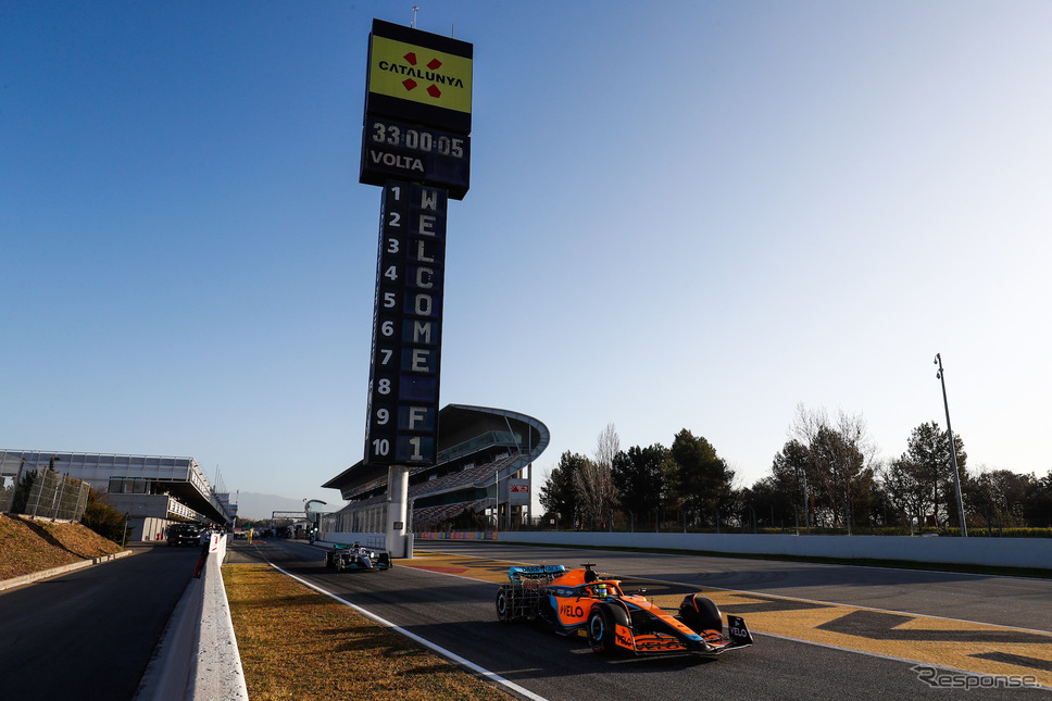 F1プレシーズンテストは25日までバルセロナで続き、3月には第2回がバーレーンで実施される予定。《Photo by Pirelli》