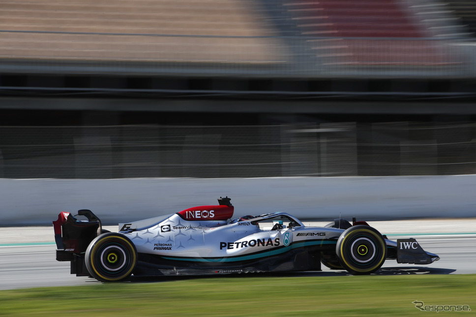 メルセデスW13(バルセロナテスト初日)《Photo by Pirelli》