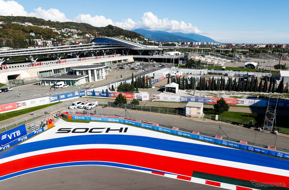 ソチでのF1ロシアGPに「開催不可能」という判断が下された(写真は2021年F1ロシアGP)。《Photo by Pirelli》