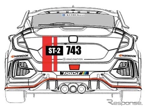 スーパー耐久Honda R&D ChallengeシビックタイプR FK8 2022《画像提供 Honda R&D Challenge》