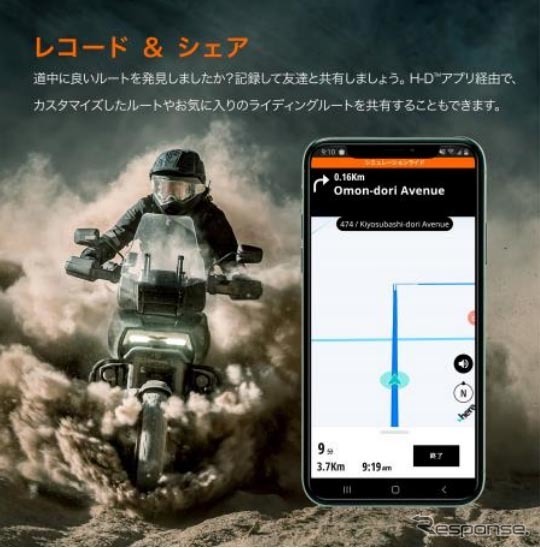 レコード＆シェア《写真提供 ハーレーダビッドソン ジャパン》