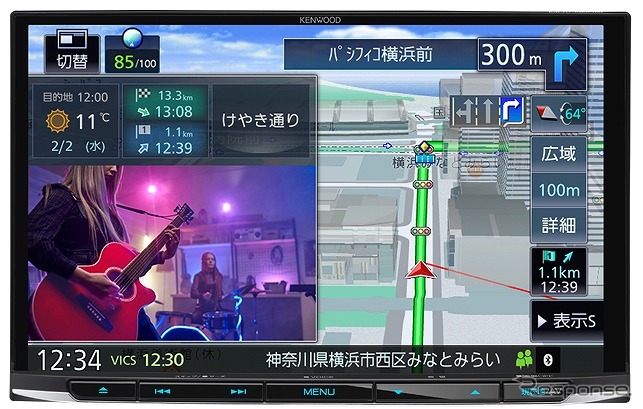 MDV-S809L(8V型インダッシュ)《写真提供 JVCケンウッド》