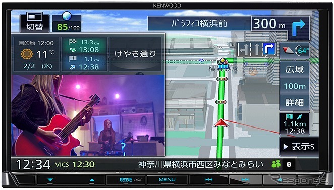 MDV-S709W(7V型200mmワイド)《写真提供 JVCケンウッド》