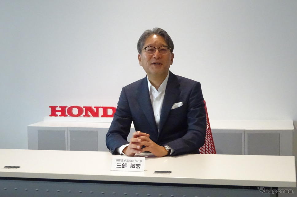 ホンダの三部敏宏社長《写真撮影 池原照雄》