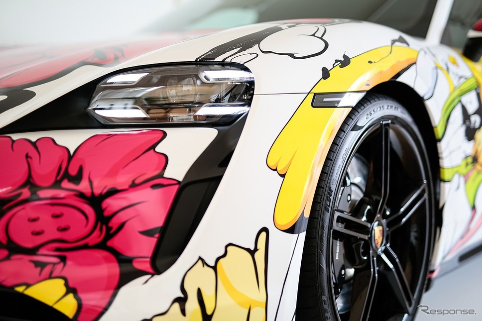ポルシェ・タイカンアートカー《写真提供 ポルシェジャパン》