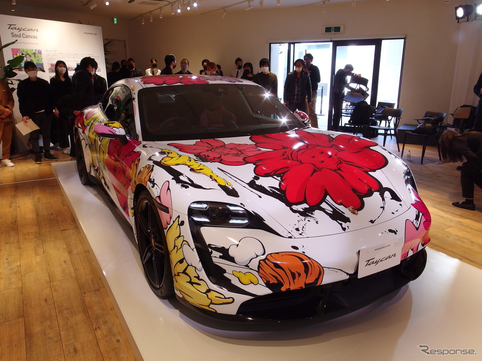 ポルシェ・タイカンアートカー《写真撮影 高木啓》