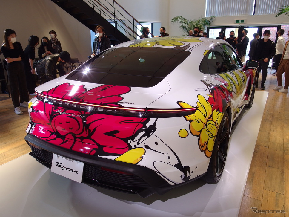 ポルシェ・タイカンアートカー《写真撮影 高木啓》