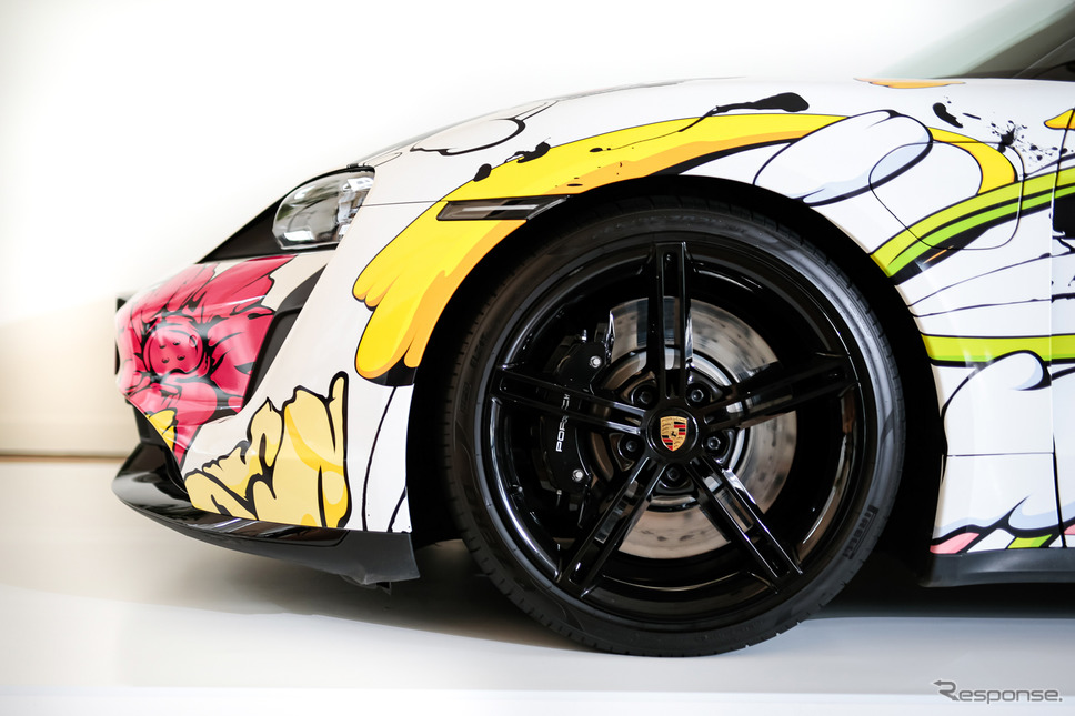ポルシェ・タイカンアートカー《写真提供 ポルシェジャパン》