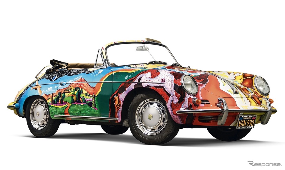 ポルシェのアートカー。歌手のジャニス・ジョプリンが作らせた356SC。《photo by Porsche》
