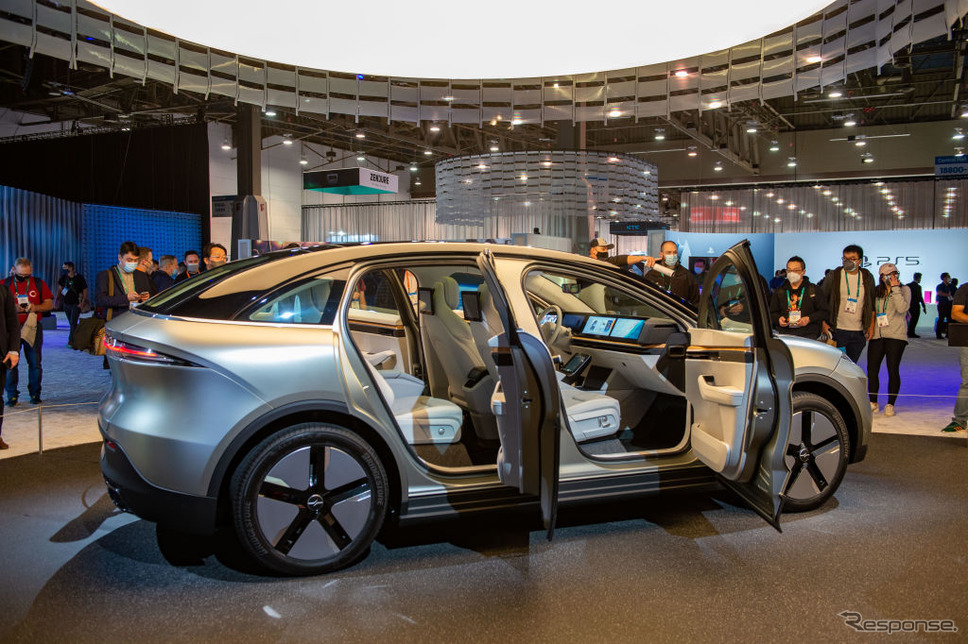 ソニーのEV、VISION-S 02(CES 2022)《Photo by Andrej Sokolow/picture alliance via Getty Images/ゲッティイメージズ》