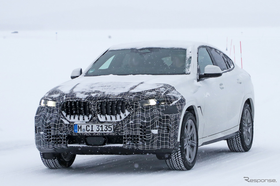 BMW X6 改良新型プロトタイプ スクープ写真《APOLLO NEWS SERVICE》