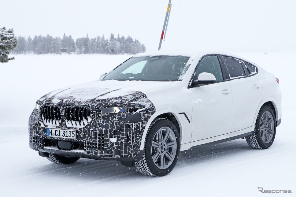 BMW X6 改良新型プロトタイプ スクープ写真《APOLLO NEWS SERVICE》